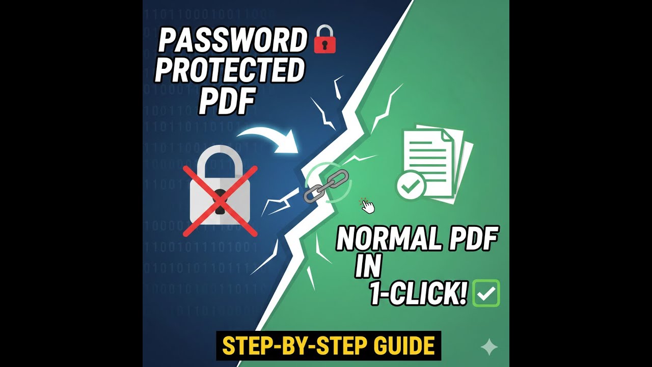 How to Make a Password Protected PDF into Normal PDF | Step-by-Step Guide