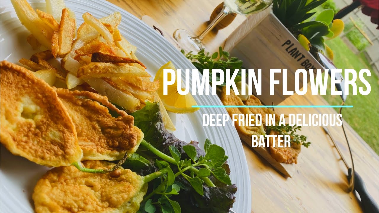 Fried Pumpkin Flowers (En) - Flori de Dovleac Prajite (Ro)