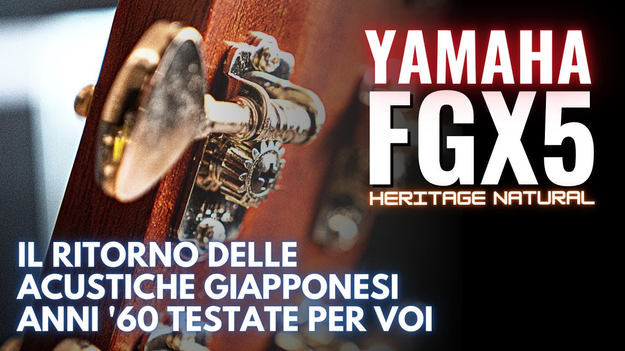 YAMAHA FGX5 Heritage Natural Acoustic Guitar - Video Demo