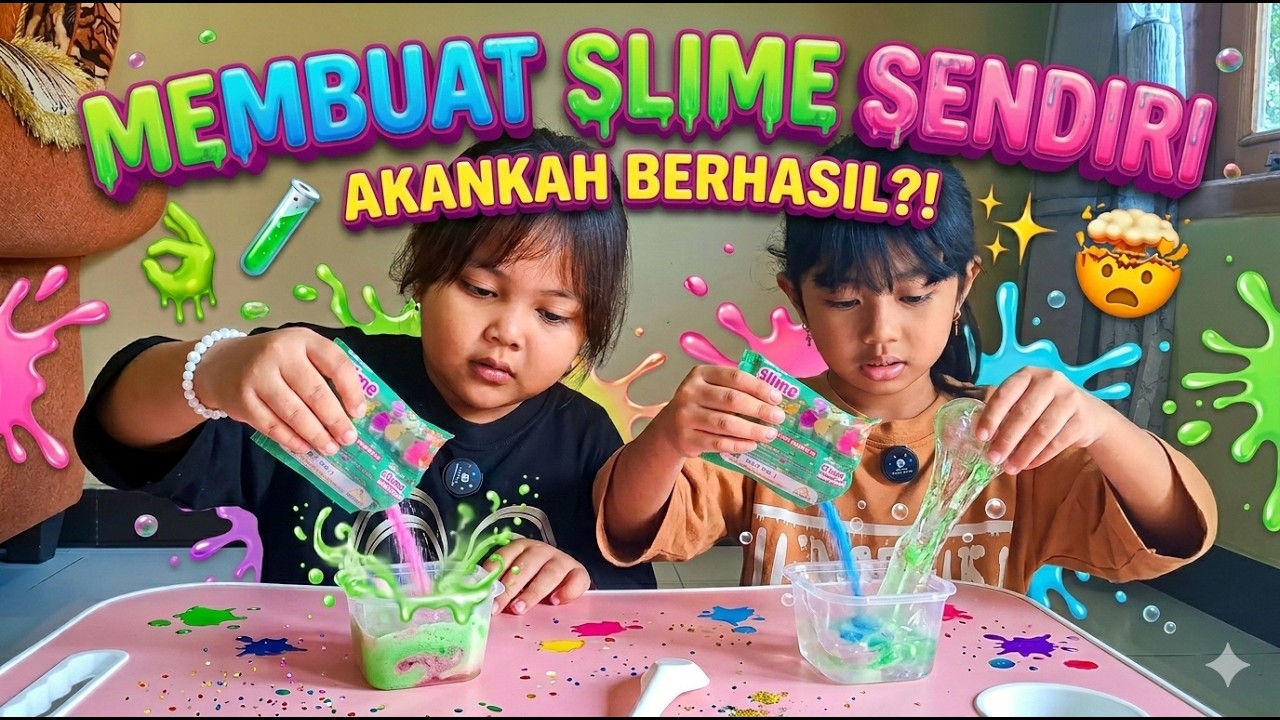 Keseruan Maira & Iren Membuat Slime Sendiri di Rumah! 🧪✨
