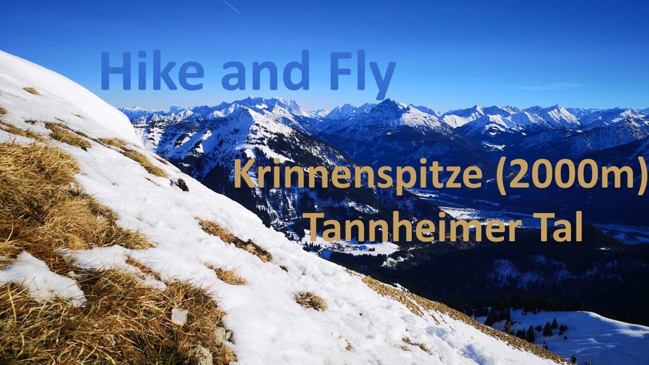 Hike and Fly Krinnenspitze (2000m) Ecke Tannheimer Tal und Lechtal