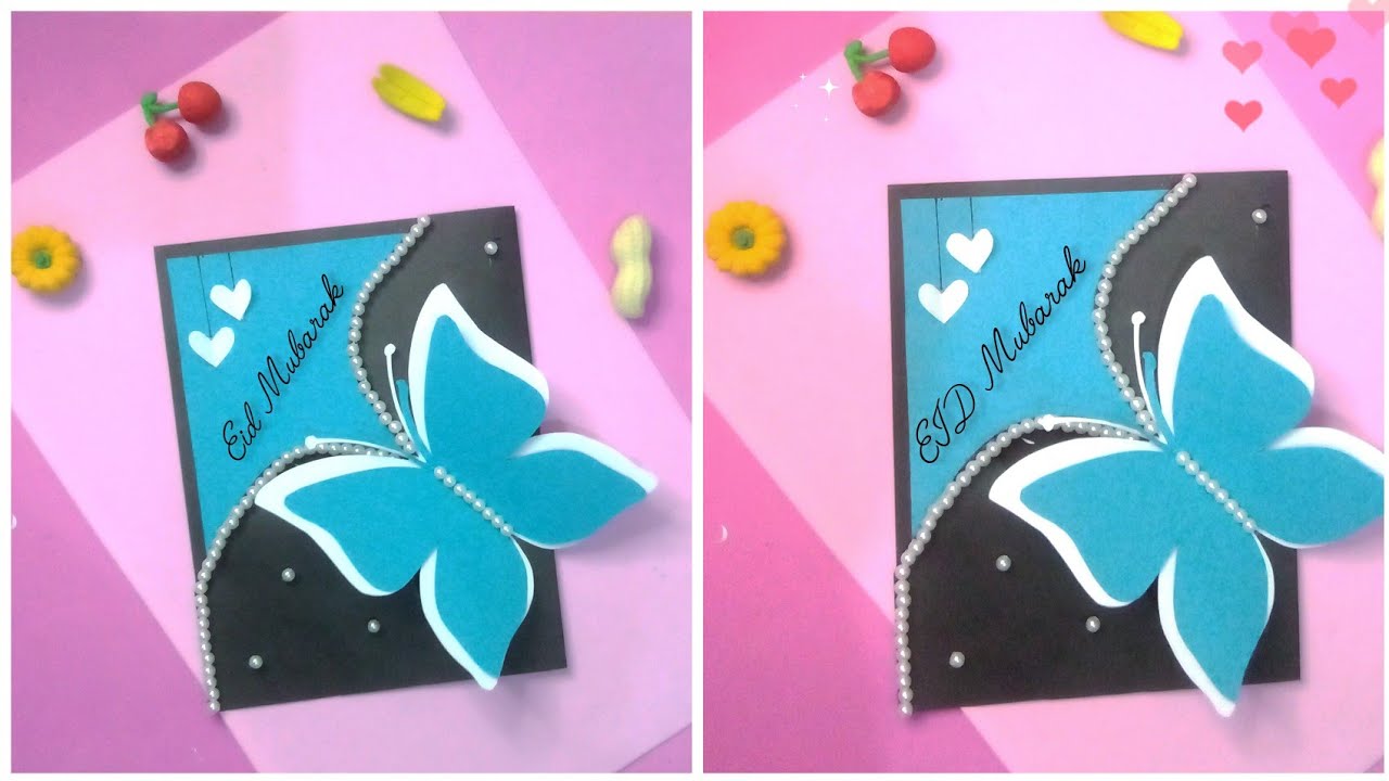 Eid card making ideas🥰 | How to make eid card | Eid Mubarak Greeting card 💞