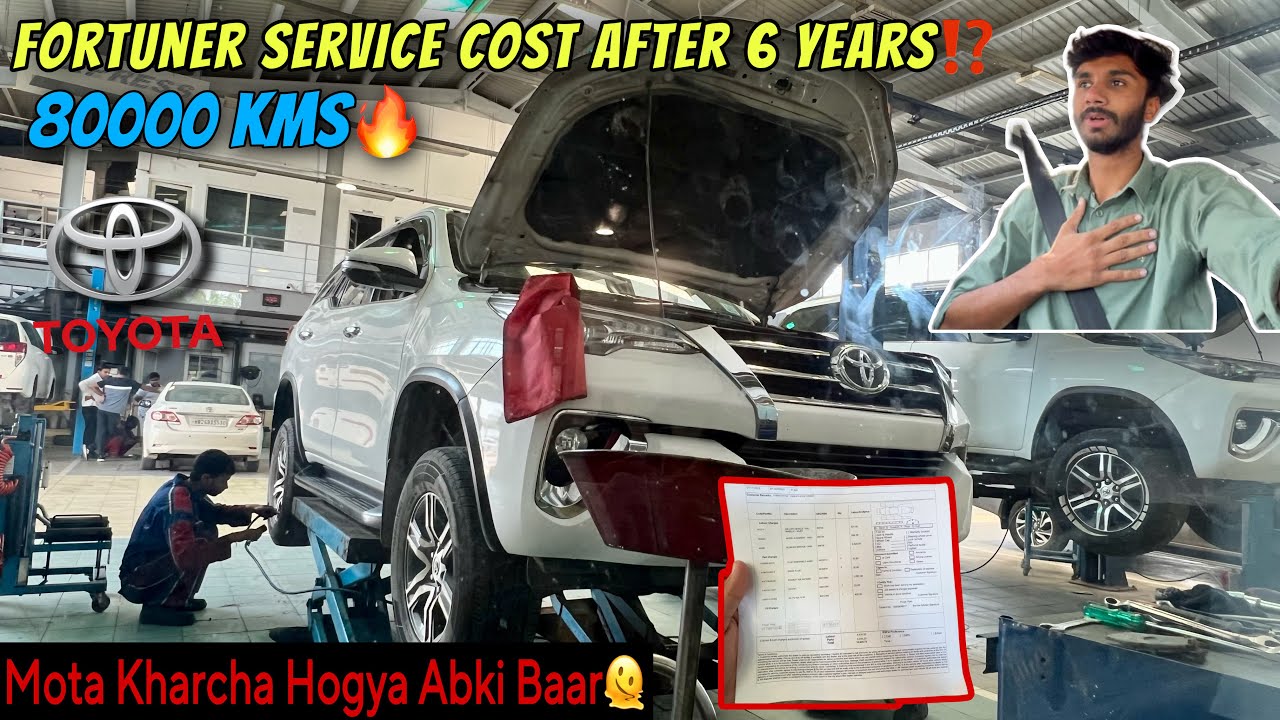 Toyota Fortuner 80000kms Service Experience🔥| Fortuner toh Fortuner Hai😂        