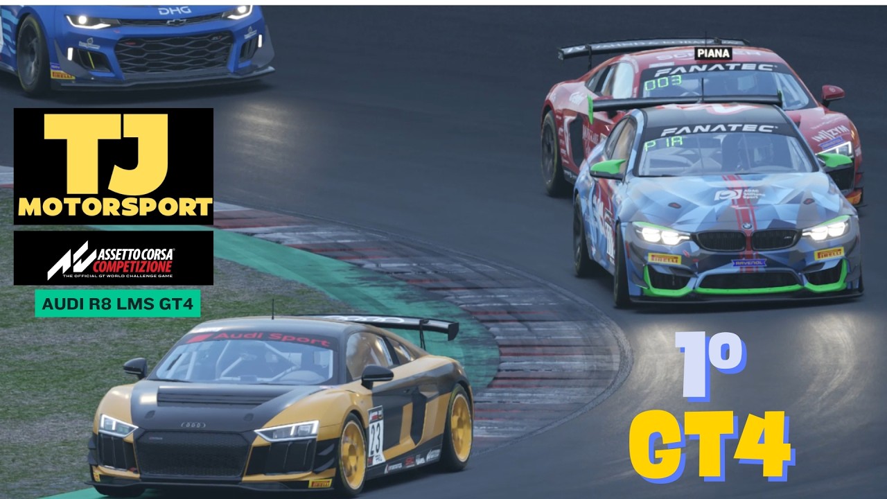 POLE POSITION + VITÓRIA PERFEITA em Barcelona 🏆 | Audi R8 LMS GT4 | Assetto Corsa Competizione