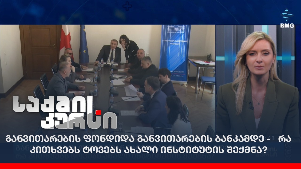 განვითარების ფონდიდა განვითარების ბანკამდე -   რა კითხვებს ტოვებს ახალი ინსტიტუტის შექმნა?
