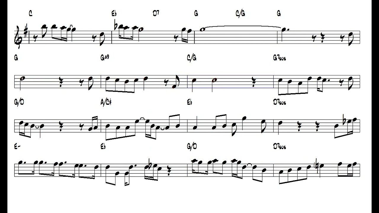 I Wanna Run To You Withney Houston Tenor Sax