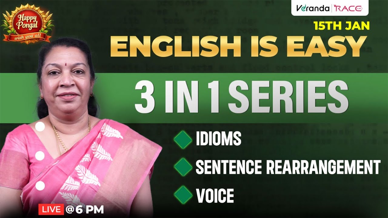 #DAY 1| 3 IN 1 SERIES FOR THE UPCOMING SSC EXAM | ENGLISH IS EASY | BY PRIYA KRISHNAN MAM|🔴|