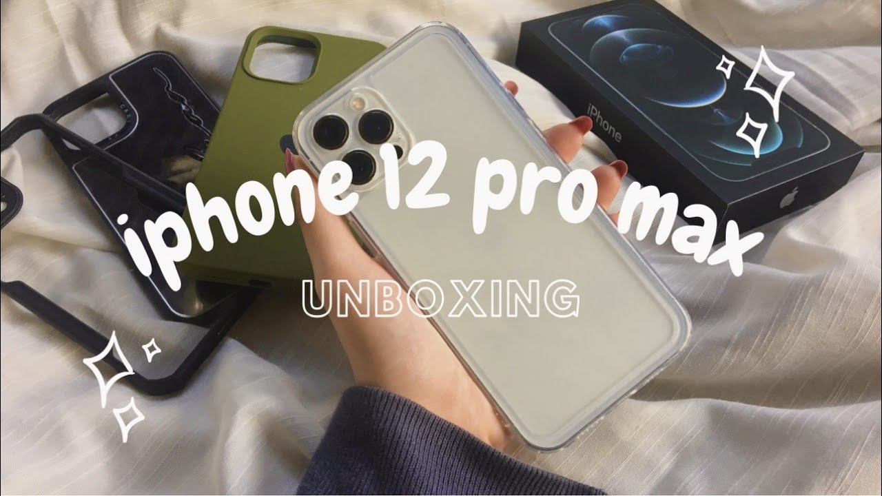Распаковка iPhone 12 Pro Max + чехлы (серебристый, 128 ГБ) | ASMR