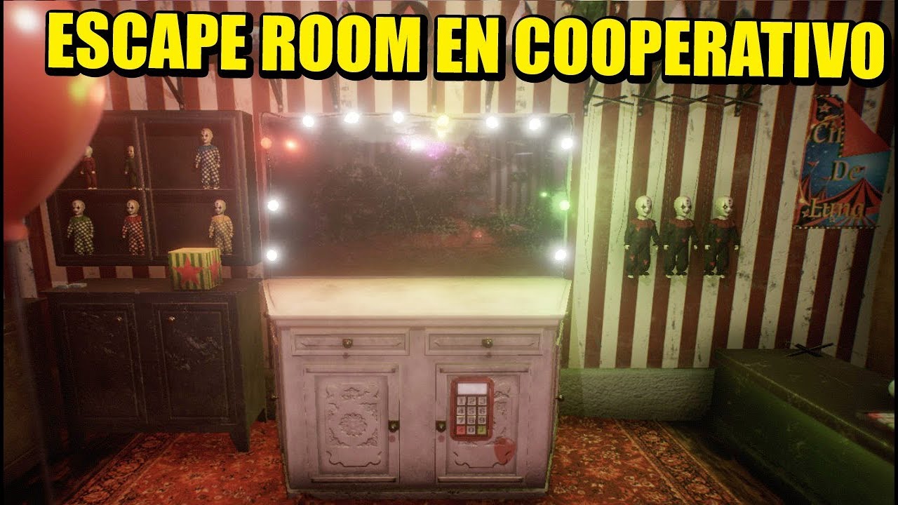 ESCAPANDO DE LA HABITACIÓN DEL PAYASO LOCO - ESCAPE FIRST COOP | Gameplay Español