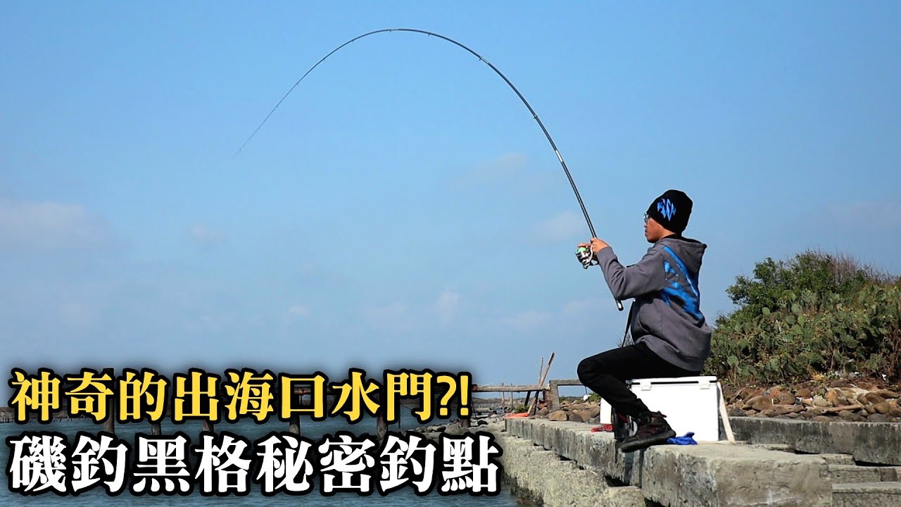 【台南七股】這種地方也能釣魚!在地人才知道的神奇的水門釣場，在出海口釣魚就是要算準流水拉爽爽!! | 2022/01/13 台南水門 ft.Okuma