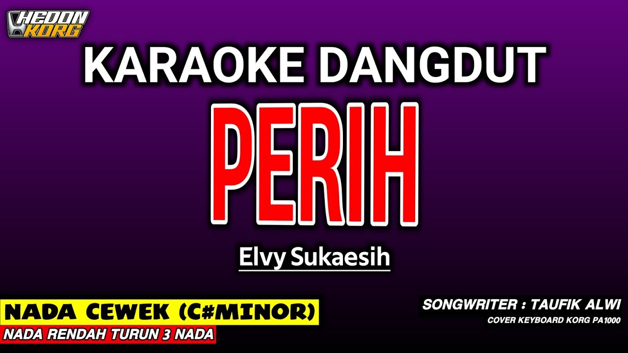 PERIH - KARAOKE DANGDUT | ELVY SUKAESIH