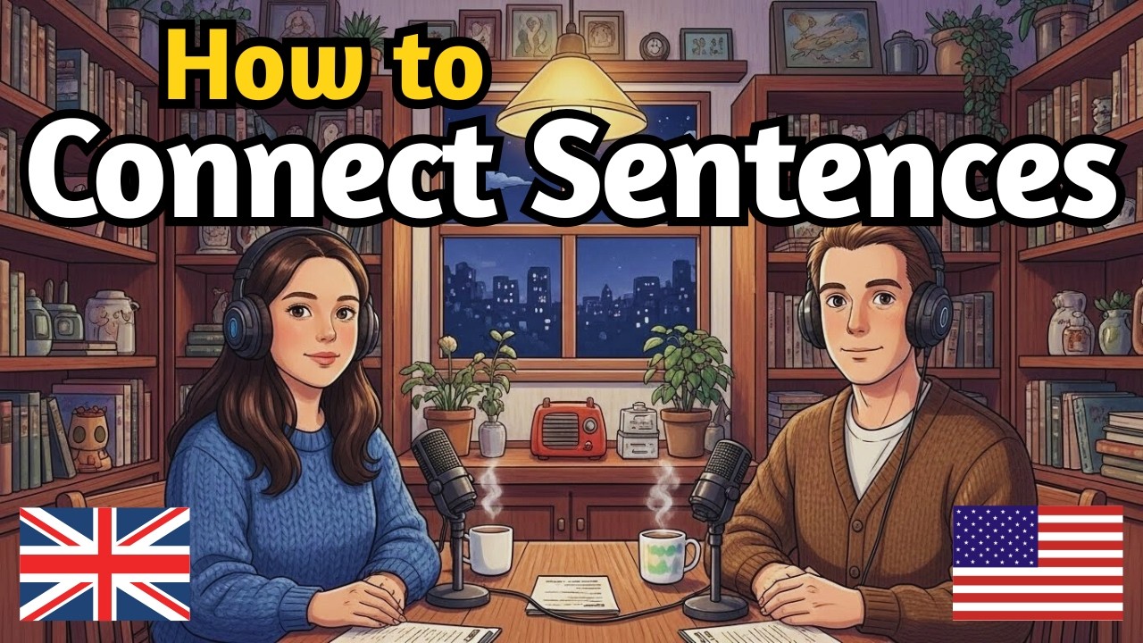 Learn English with Real Conversations Podcast | How to Connect Sentences in English
