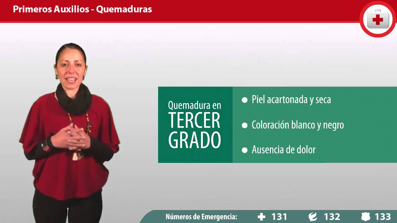 Primeros auxilios quemaduras