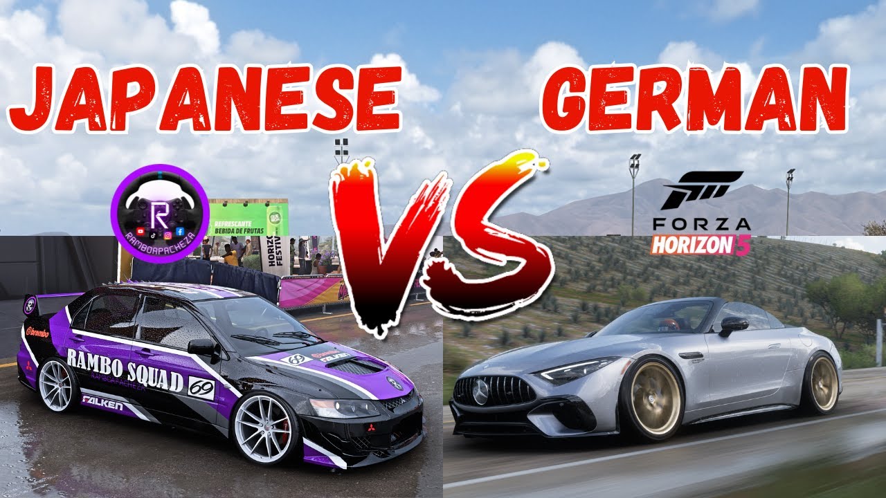 Japanese vs German Car Meet FH5