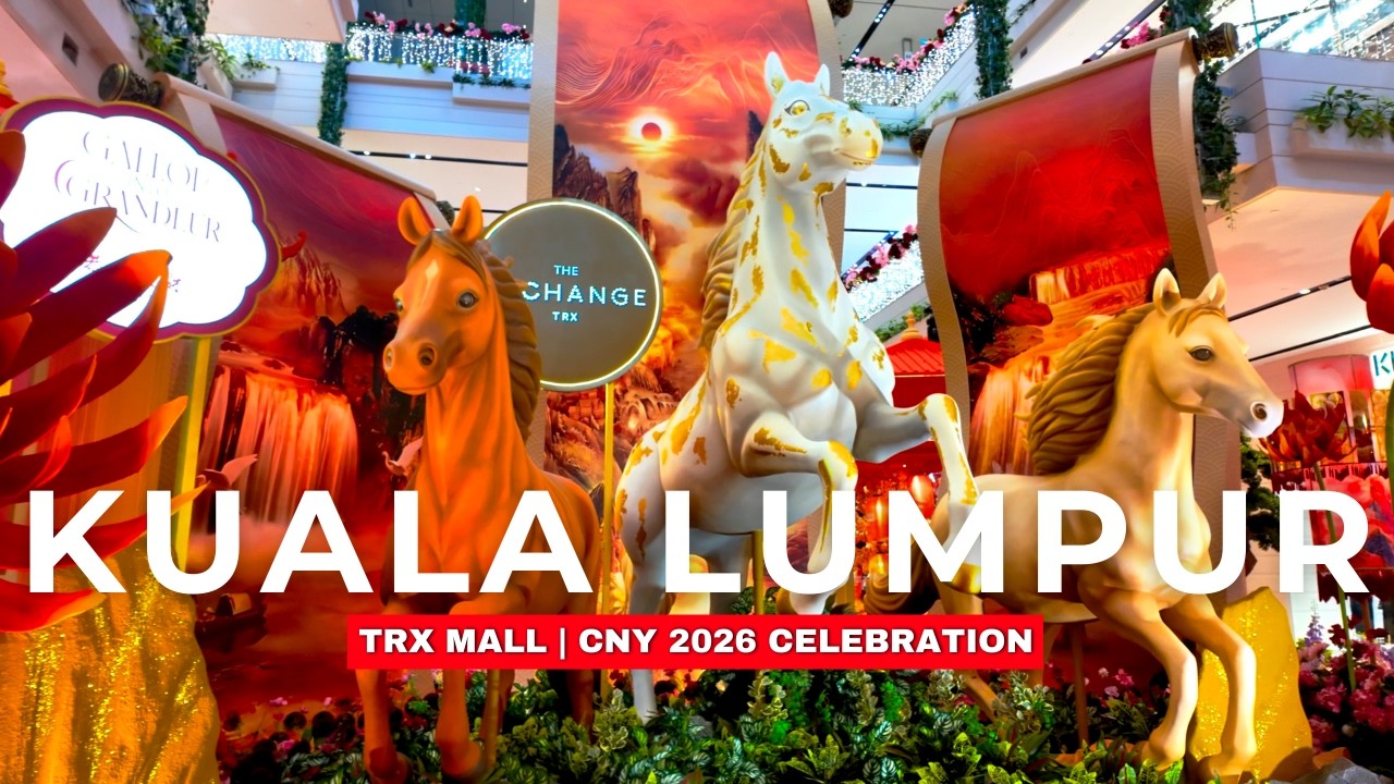 CNY Celebrations at TRX Exchange KL 🧧 Beautiful Decorations & Festive Stalls