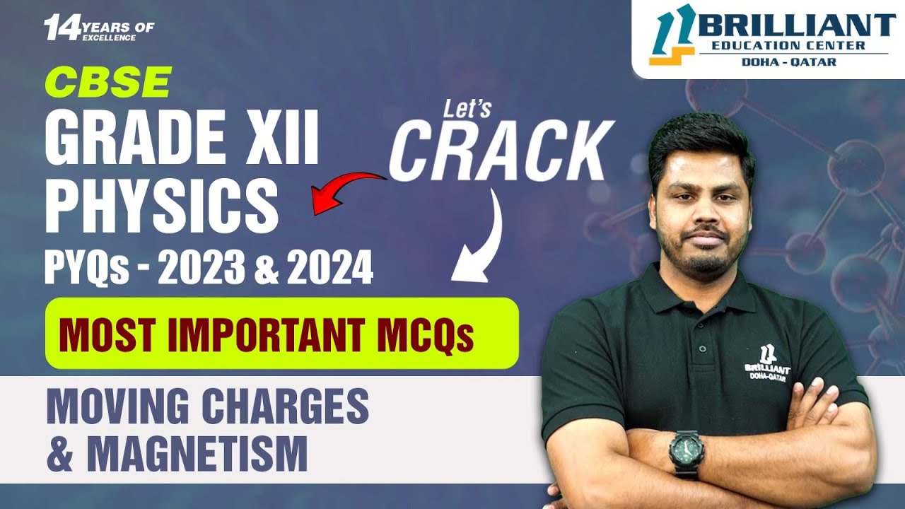CBSE 12 Board Exam PYQ's 2023 & 2024 | Physics | Most Important MCQs | Moving Charges and Magnetism