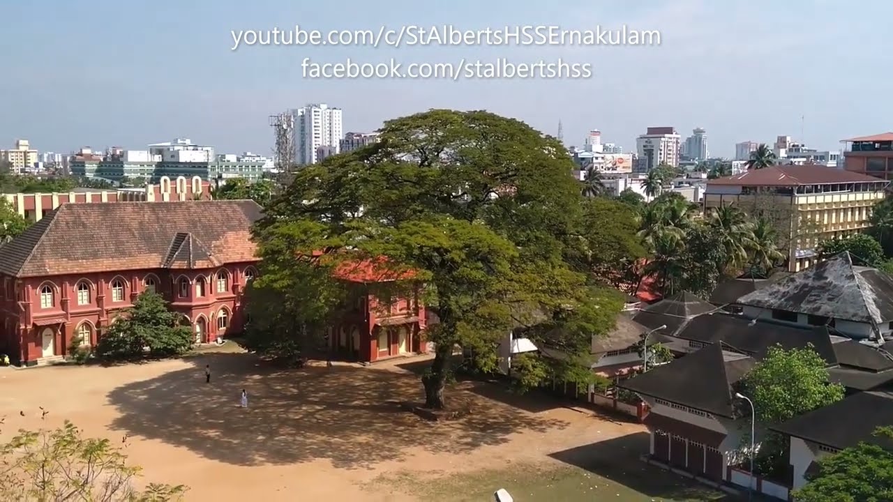 Aerial View Of St  Albert's School & Heart of Ernakulam