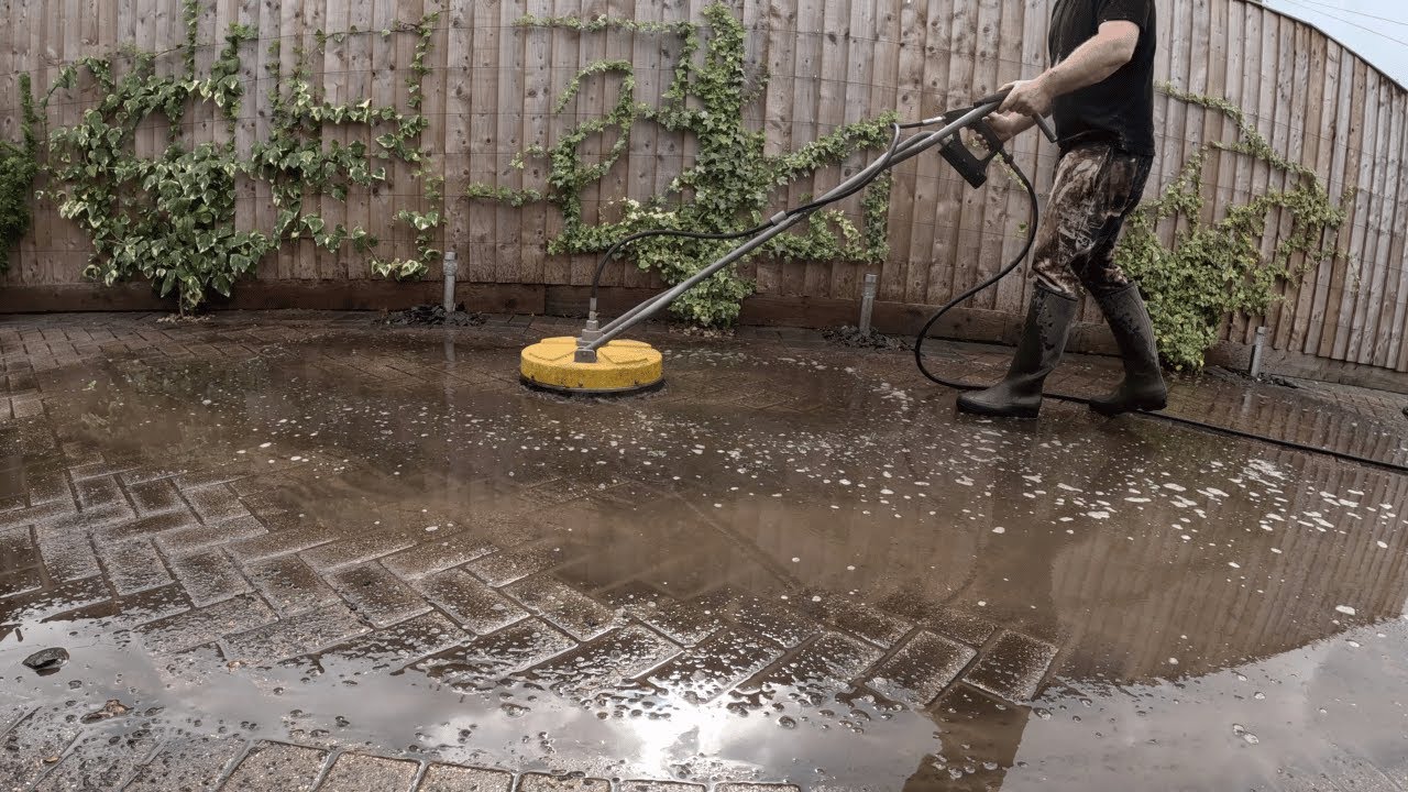 Watch This Average Pressure Washing Job Transform a Block Paved Driveway