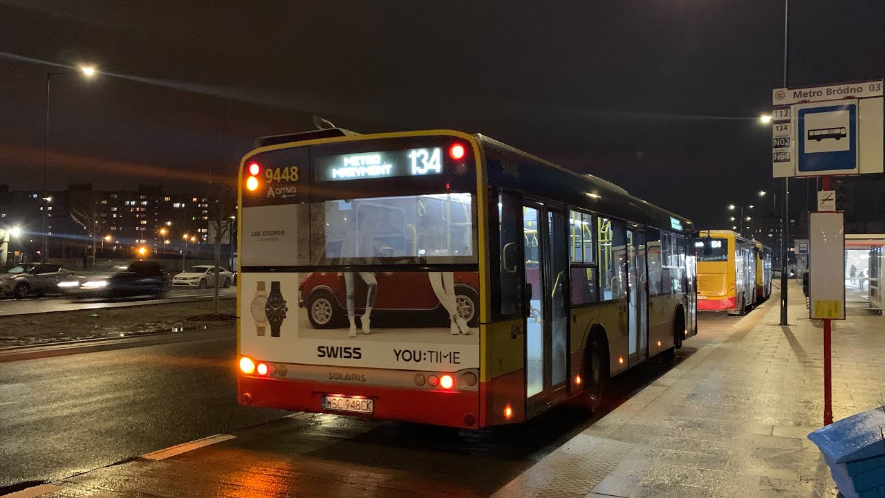 Solaris Urbino 12 III #9448 Arriva Warszawa [🚍134]