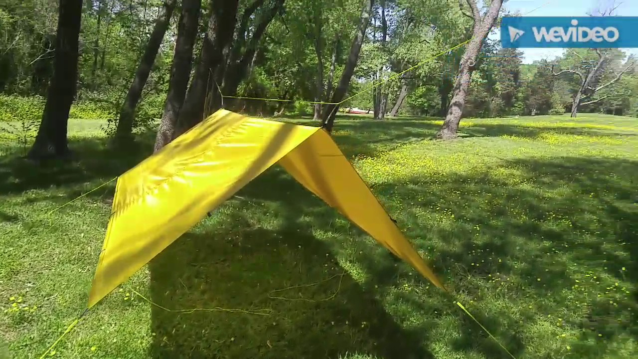 DIY Hammock Tarp 8x10 with DIY fronkey bugnet DIY Costco Down Underquilt & Dutchware Netless Hammock