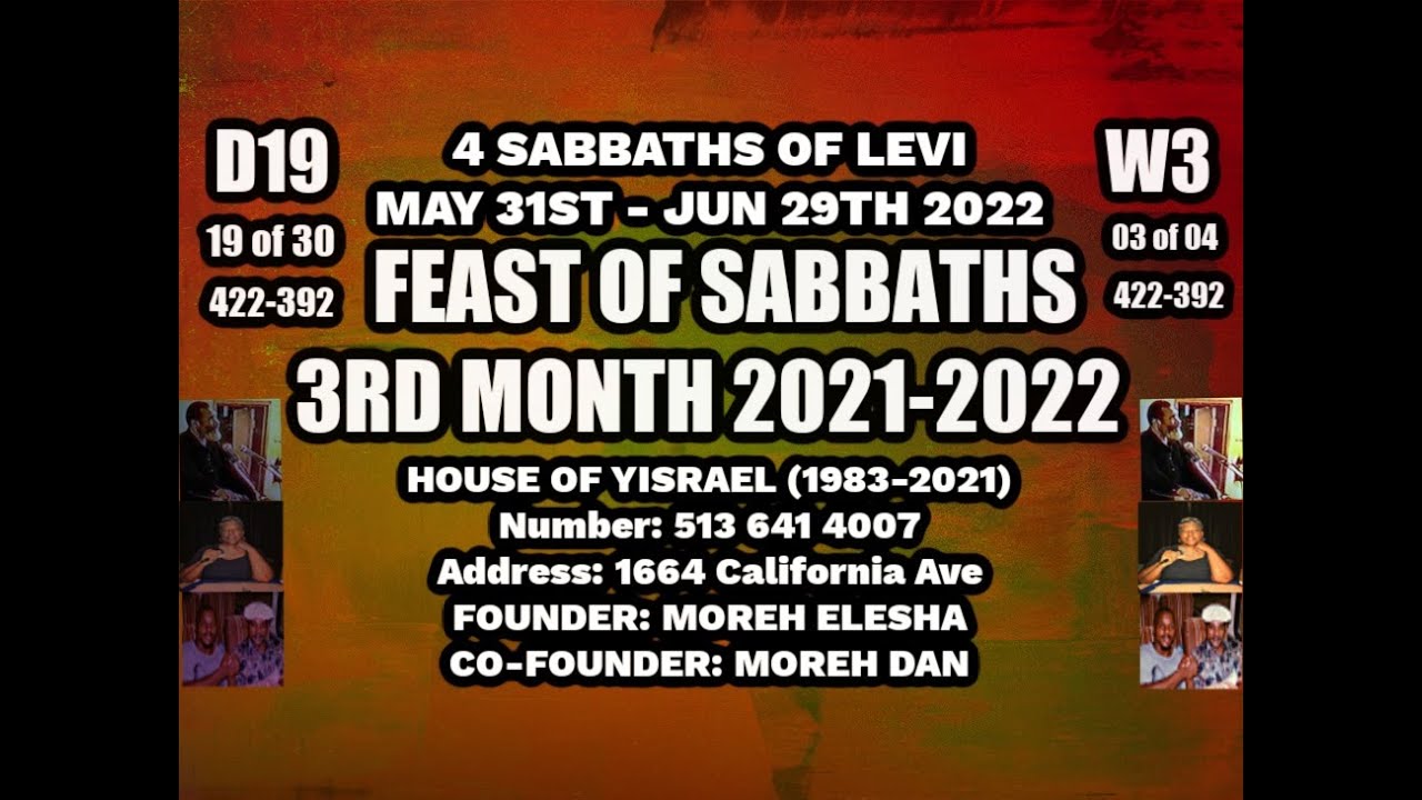 LEVI M3-W3: House of Yisrael of Cincinnati, Sabbath Day Services | @HouseofYisrael