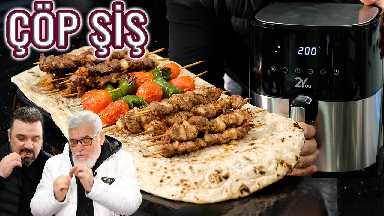 &Ccedil;&Ouml;P ŞİŞ İ&Ccedil;İN BU ETLERİ KULLANIN !! (Airfryer da Nefis &Ccedil;&ouml;p Şiş Tarifi) (2You AF500A İncelemesi)