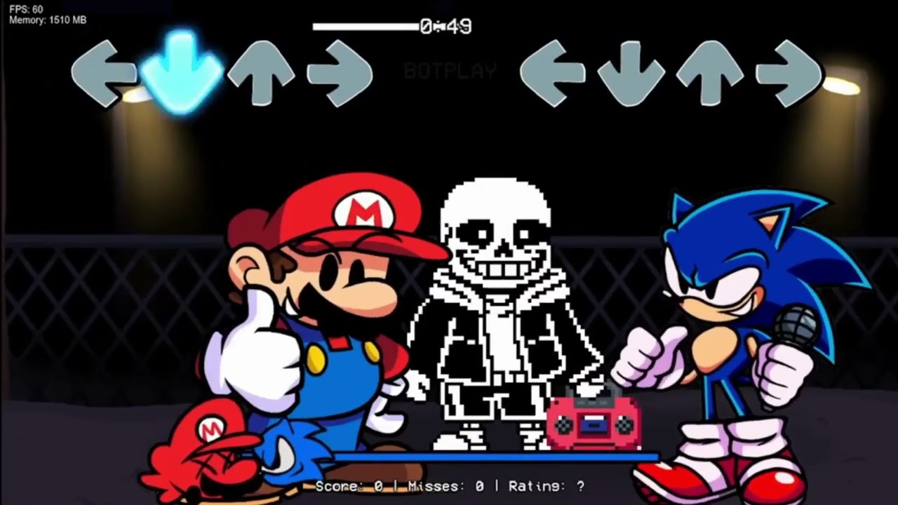 FNF Nerves But Everyone Sing it! 🎤🎶 (BETADCIU) Game version + Remake it Again