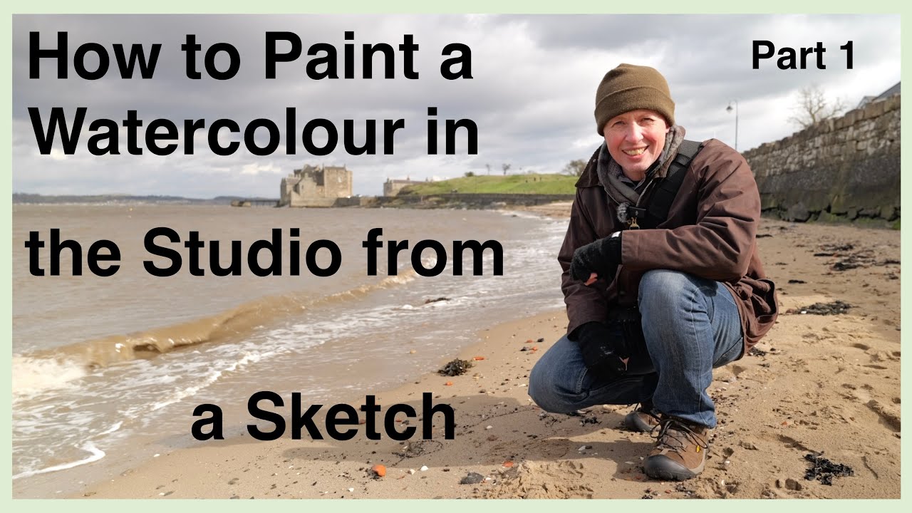 A Demonstration of Painting a Watercolour from Reference Photos and a Sketch