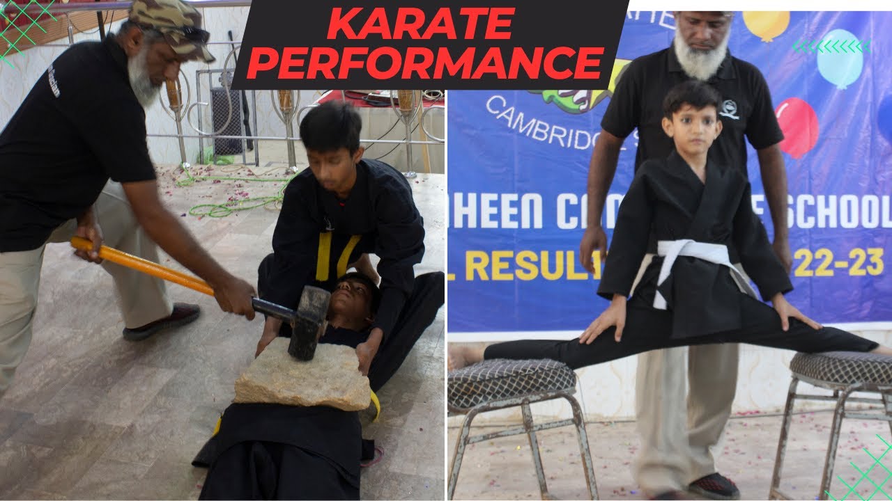 karate performance at pak shaheen cambridge school