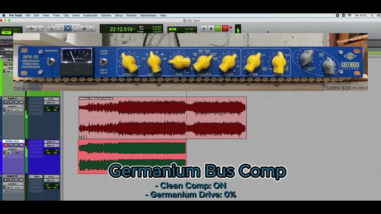 Germanium Bus Compressor RPX-35 - Review Clean Comp