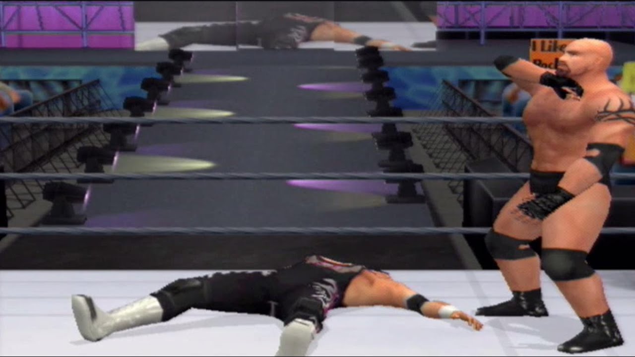 Goldberg (CAW) vs Bret Hart (CAW) - WWE Smackdown! Shut Your Mouth (PS2)