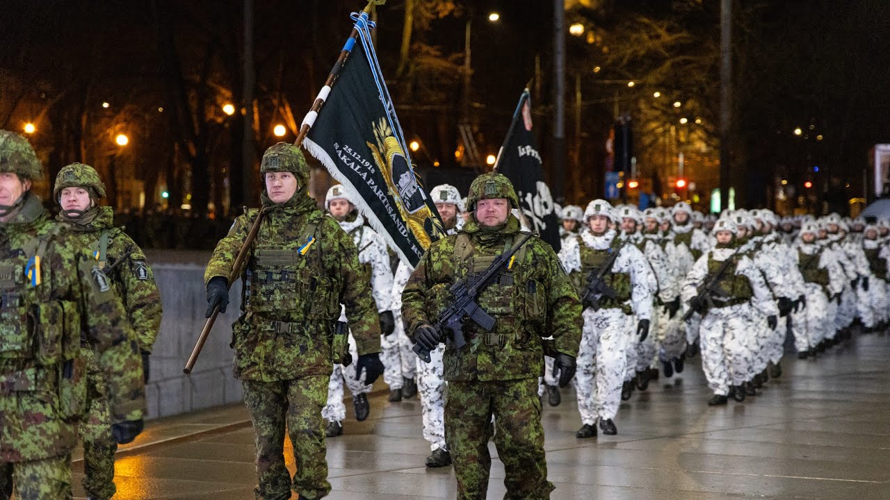 Baltic Star 🌟 is live! Kaitseväe Paraadi Peaproov 23.02.2026/Репетиция военного парада 💙🖤🤍