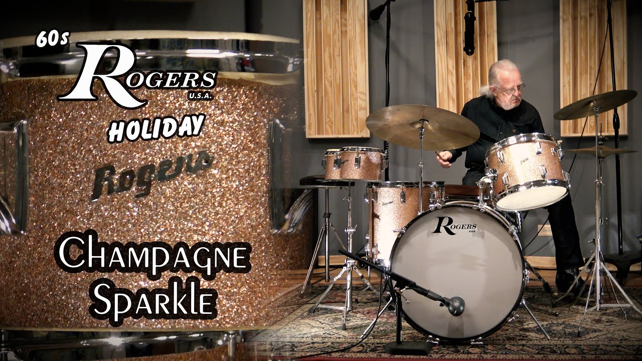 ЕЩЁ ОДИН! — Набор ударных Rogers Holiday 60-х годов — Искра шампанского