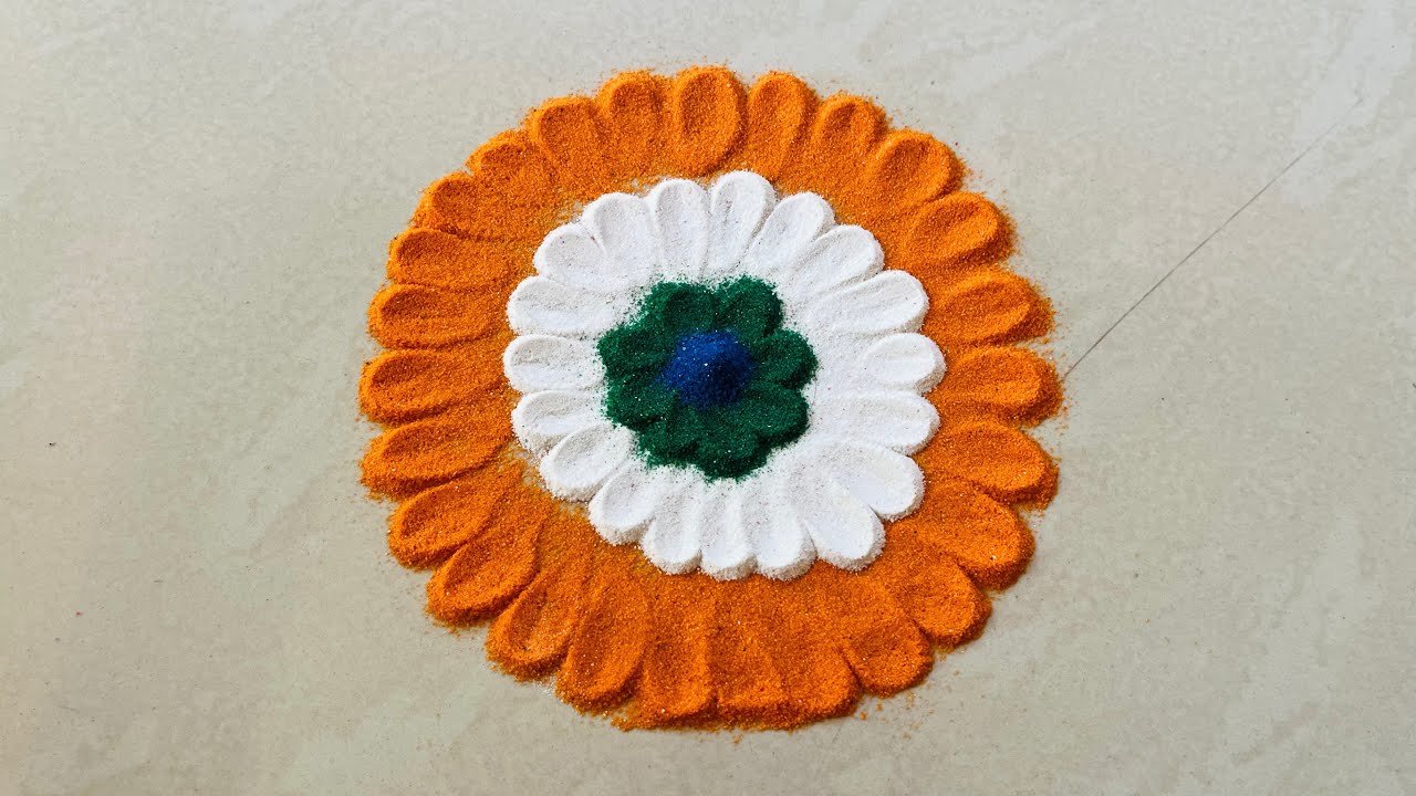 26 january 🇮🇳republic day rangoli design 