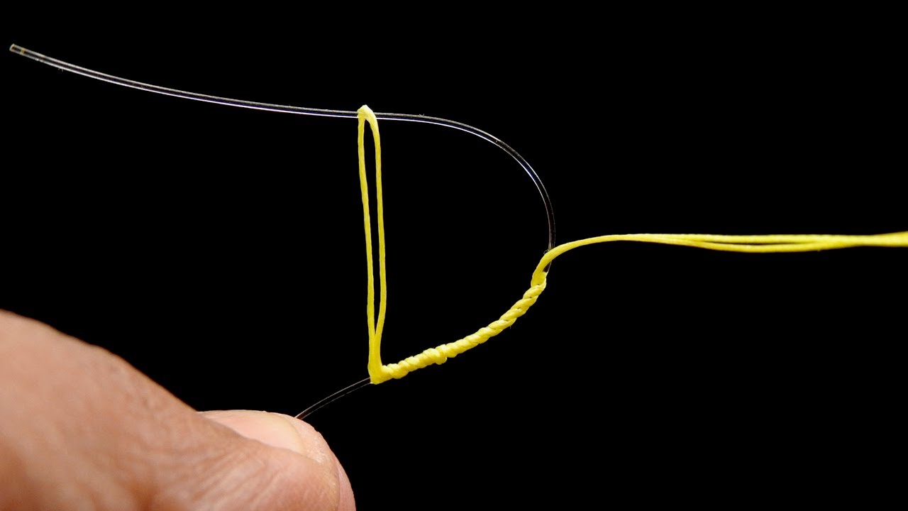 Всего за три шага сделайте этот отличный рыболовный узел / поводок.