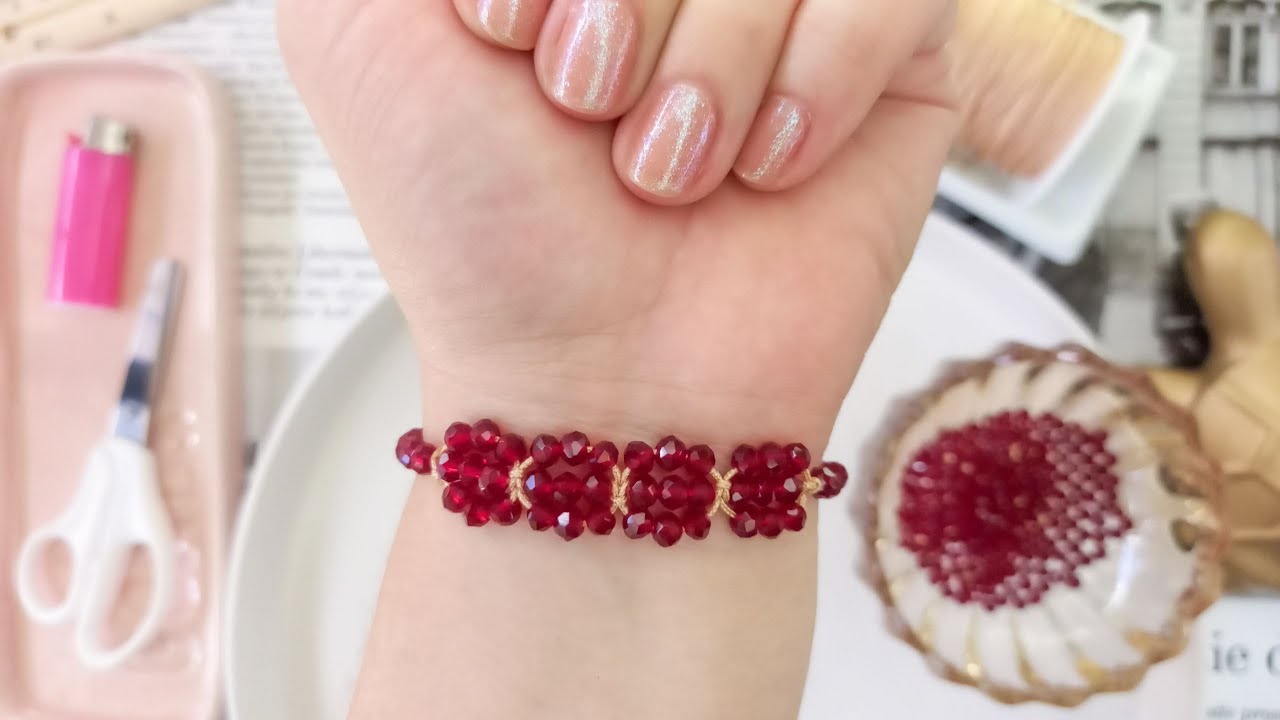 Pulsera de hilo con cristales fácil y sencilla | Easy Bracelet
