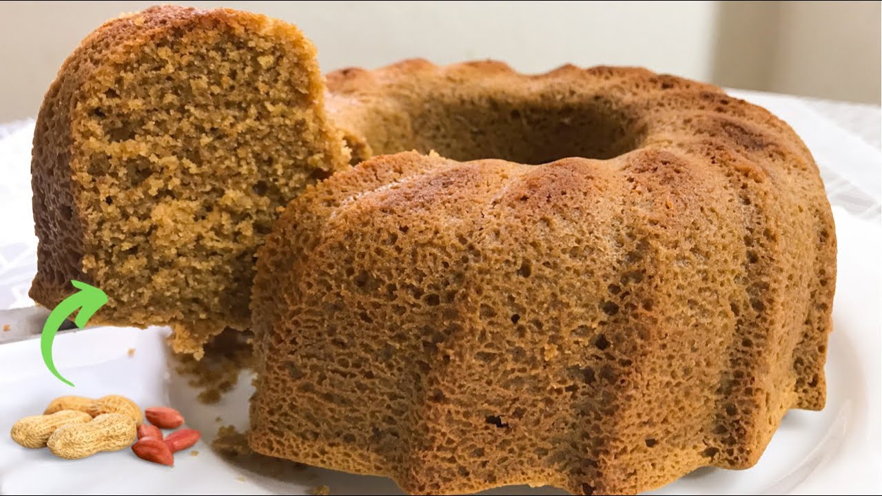 BOLO DE AMENDOIM SAUDÁVEL |  Receita simples e gostosa