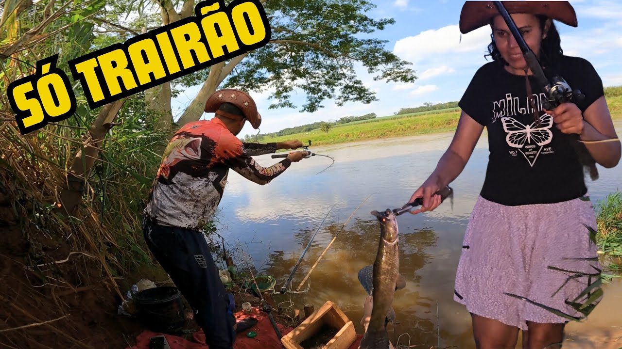 PESCARIA DE TRAÍRA  EM NOVO LOCAL NO BARRANCO DO RIO TURVO