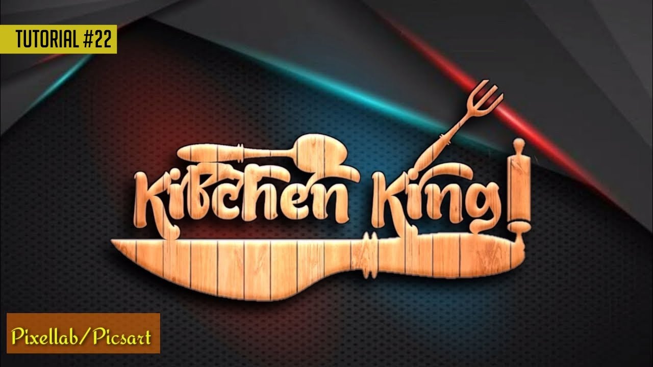 Cooking Channel Logo Tutorial | Pixellab | Picsart 👌