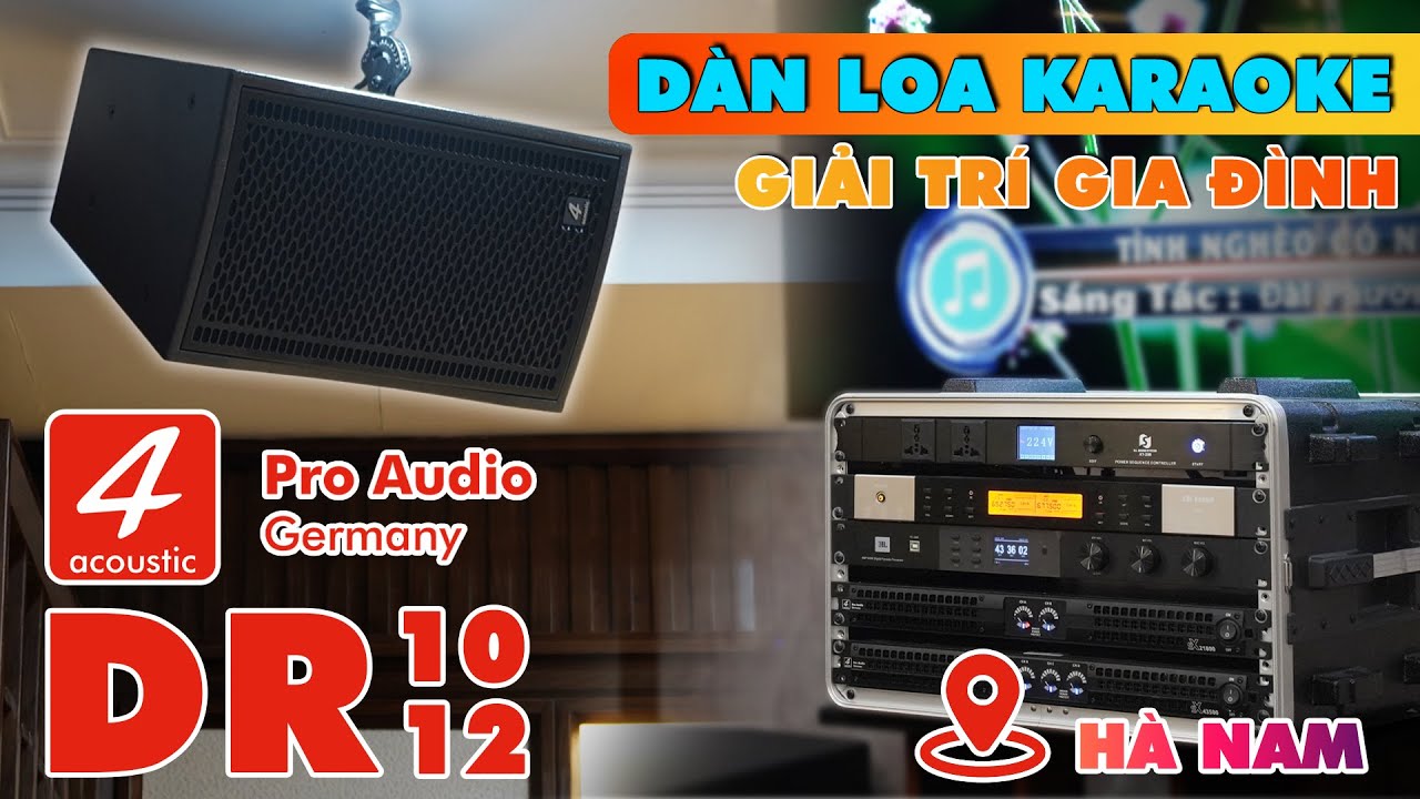 [SIÊU VIP] Dàn loa karaoke giải trí gia đình 4Acoustic DR12 & DR10 | Tại Hà Nam