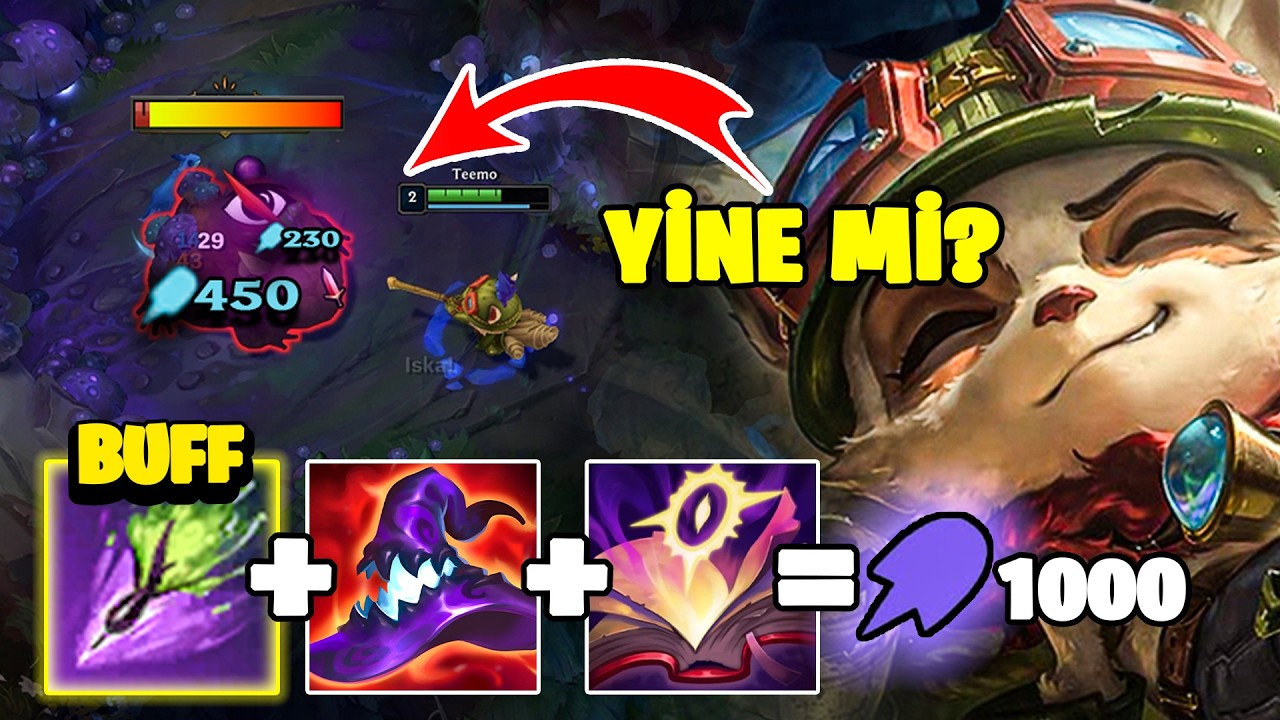 RİOT TEEMOYU BU BUFF'LA BOZMUŞ | ZEHİR HER ŞEYİ ERİTİYOR