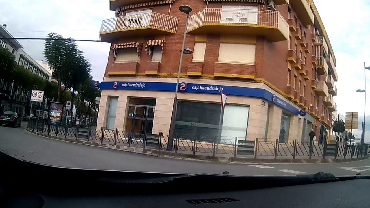 Montilla ( Córdoba ) ESPAÑA , Paseo en coche por sus calles Enero 2020