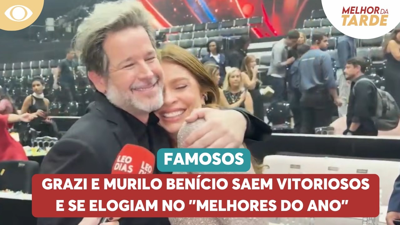 Grazi Massafera e Murilo Ben&iacute;cio saem vitoriosos e se elogiam no 