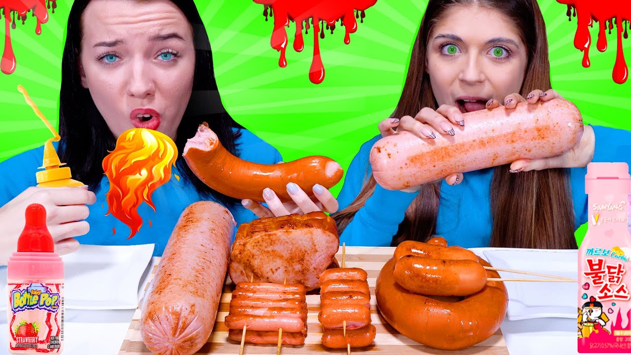 ASMR Kielbasa Sausage Challenge By LiLiBu