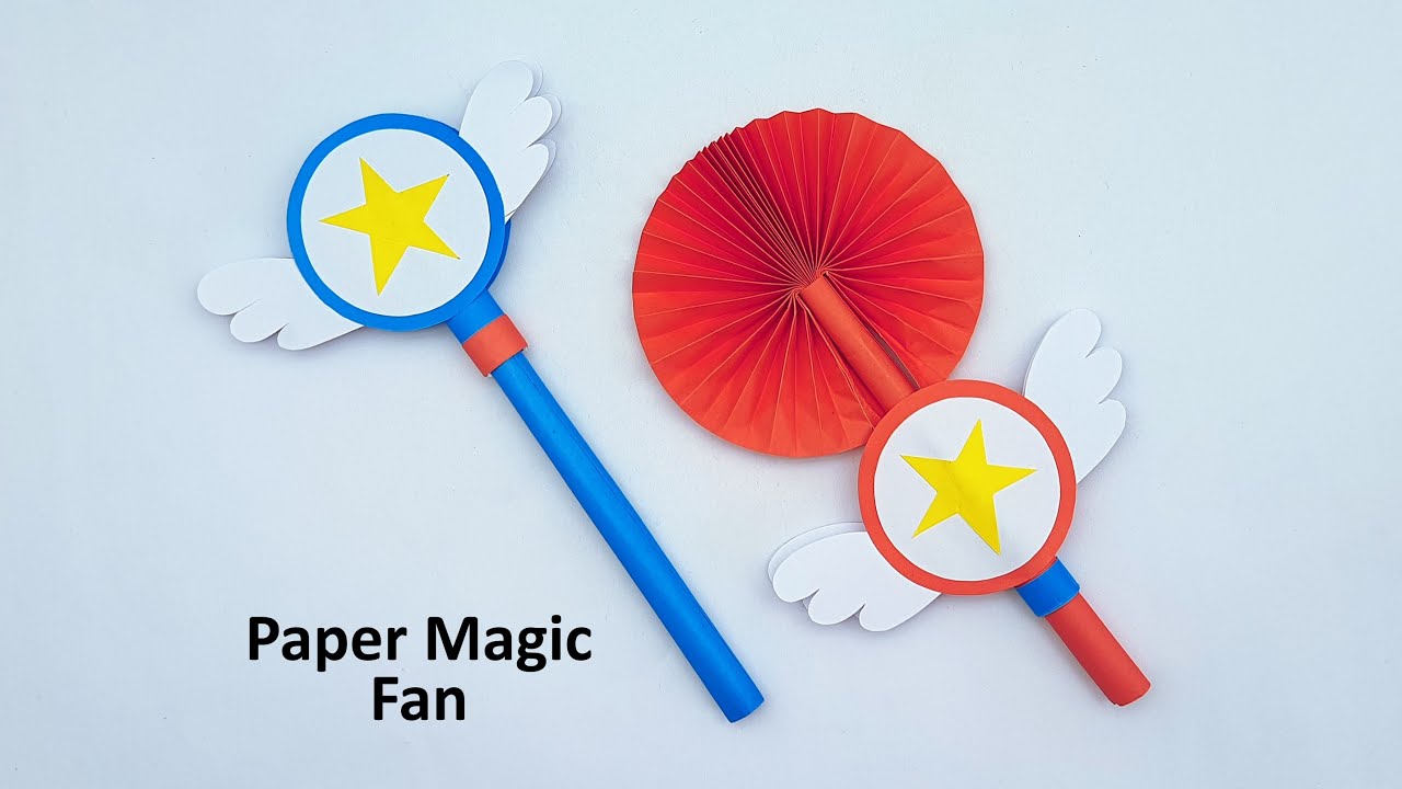 DIY Paper Magic Fan Making Tutorial | Paper Crafts For School Projects | Paper Craft Toy Ideas