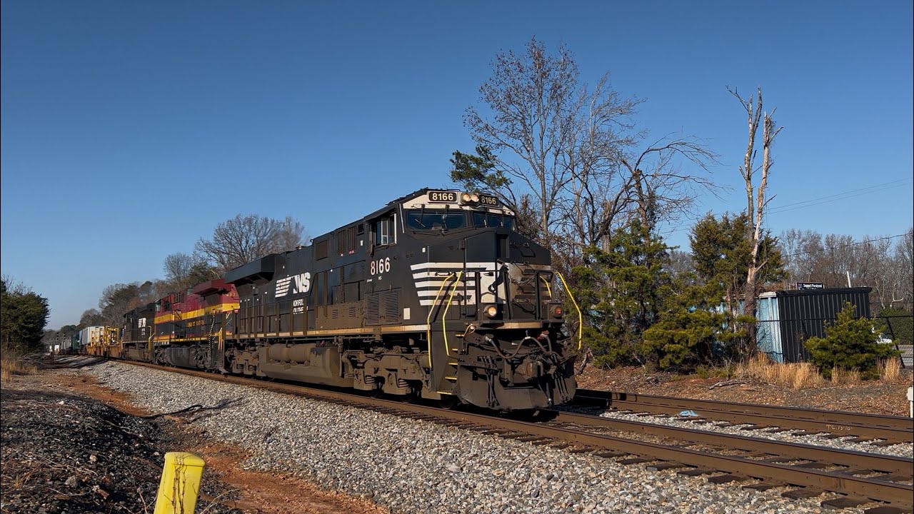 NS 24X-04 (Intermodal) With Kansas City Southern Help Through Ranlo NC