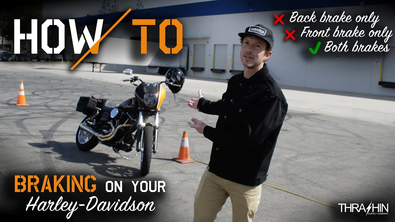 Как: Торможение на мотоцикле Harley Davidson