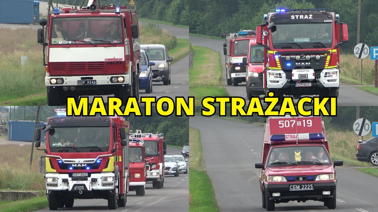 Alarmowo dziesiątki wozów strażackich podczas Fire Truck Show Główczyce! - Godzina ze Strażą