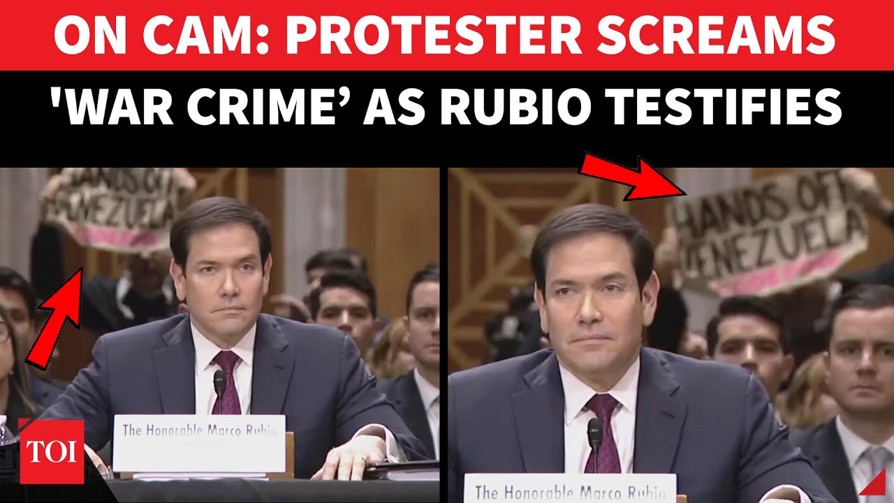 High Drama In US Senate; Marco Rubio’s Testimony On Venezuela Interrupted | ‘That’s War Crime'