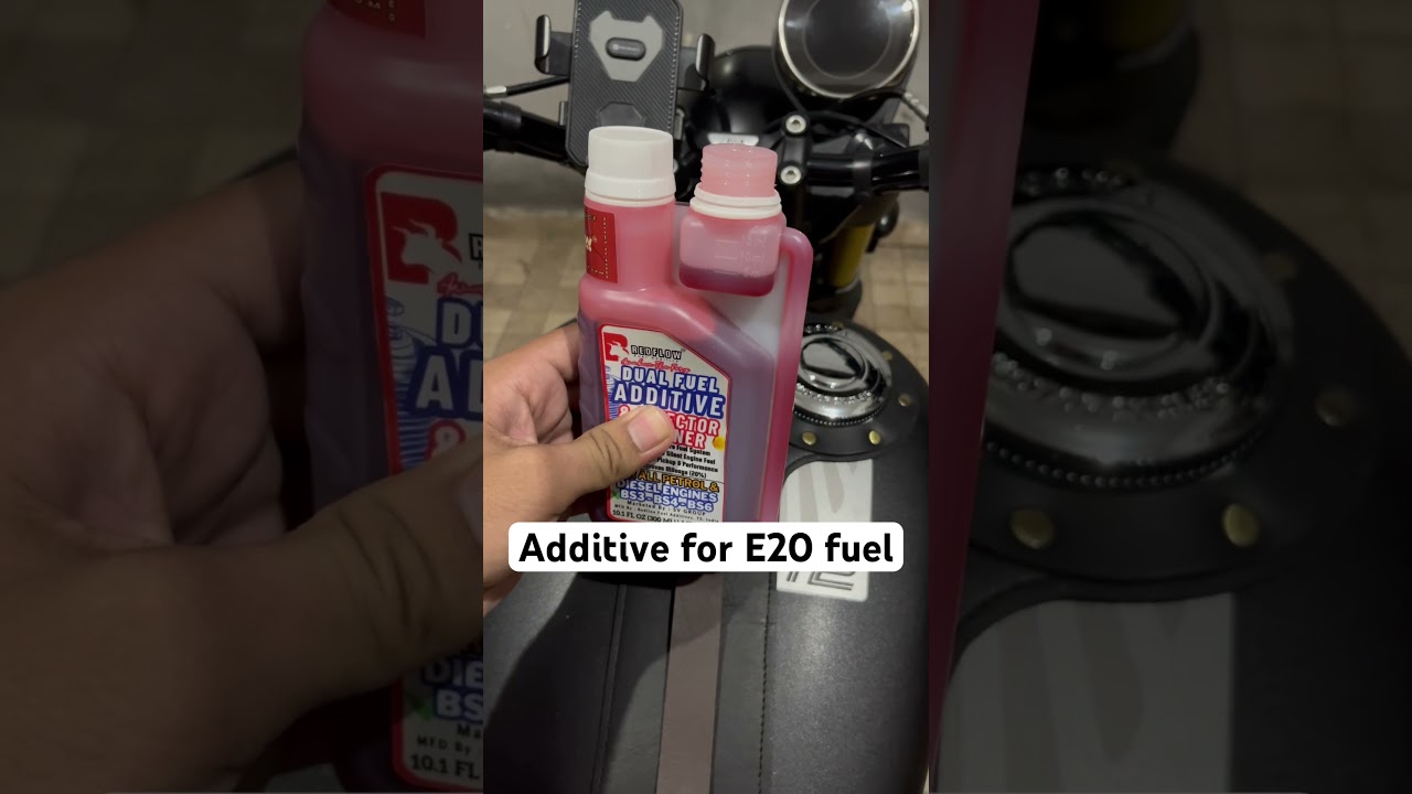 E20 fuel additive. RedFlow Fuel Additive. #e20petrol #jawa42fj #caferacer #viral #trending #shorts